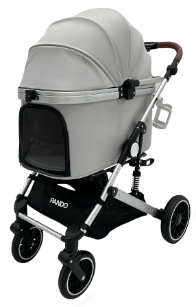 รถเข็นสำหรับสัตว์เลี้ยง PANDO รุ่น PLUS25 - เทา_1